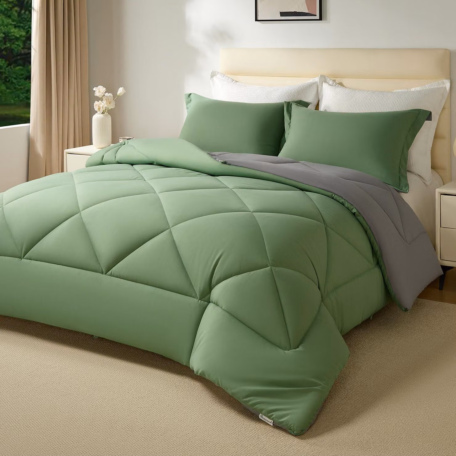 Piumino invernale 240x260 cm, Oeko-Tex, 400 g/m², con 2 federe