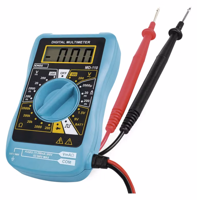 Multimetro digitale EMOS, tester di tensione, voltmetro, misuratore di corrente alternata e continua, modello M0320N