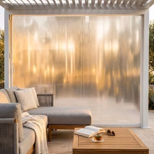Laterale per pergola biocliamatica in PVC - TONY