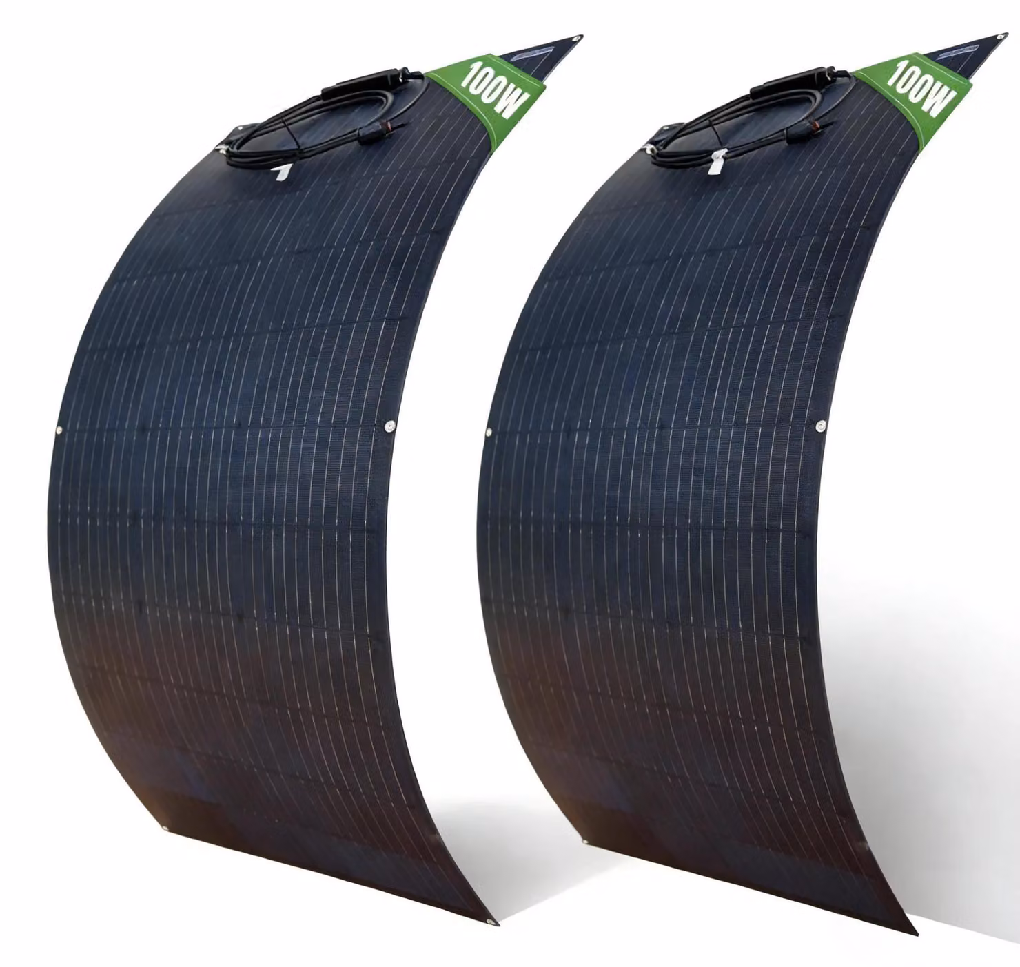 Pannello solare, monocristallino, ad alta efficienza, 2 pannelli da 100 W