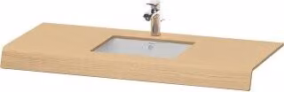 Consolle per lavabo Duravit DuraStyle 55x80x10cm, 1 foro, rovere naturale
