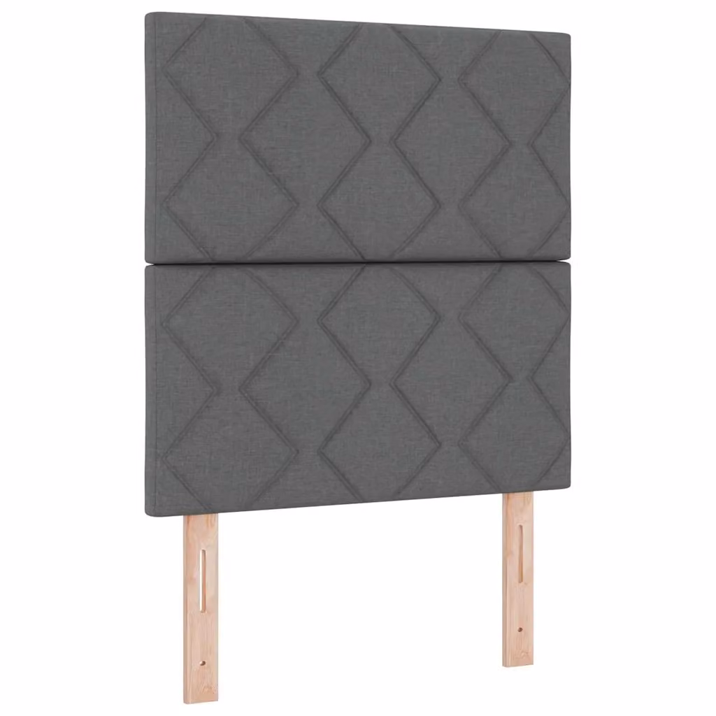 Letto a molle con illuminazione LED vidaXL in tessuto grigio L 80 x H 203 x P 200 cm – 2