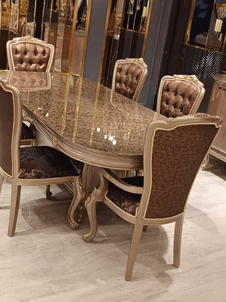 Set sala da pranzo 7 pezzi tavolo da pranzo+6x sedie design legno nuovo subito