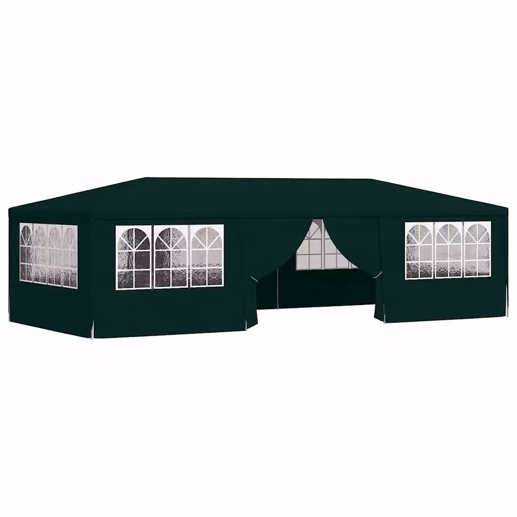 Videx Gazebo Professionale con Finestre Verde in Acciaio e Plastica L/P/H: 400 x 400 x 275 cm – 2
