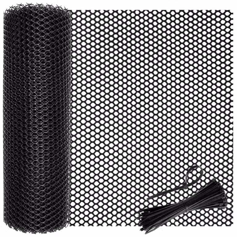 Elzusha - Rete metallica in plastica per conigli, 40 cm x 10 m, ideale per giardino e balcone