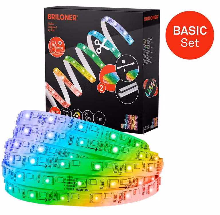 Pimp Your Stripe Set iniziale LED Strip 2 m, WiFi, RGB+W