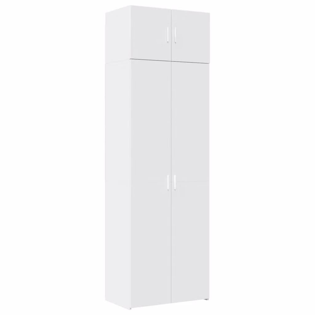 Mobile Portaoggetti Bianco 70x42,5x225 cm in Truciolato