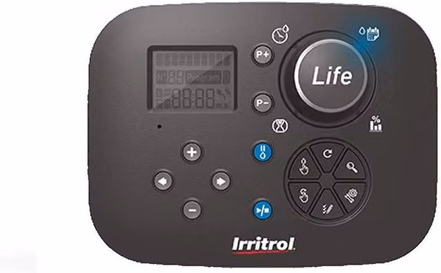 Programmatore per Irrigazione IRRITROL a 4 Stazioni con Trasformatore Esterno 220 Vca, Nero