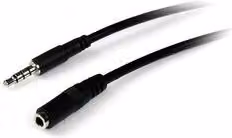 Cavo prolunga Jack 3.5 mm Startech.Com nero, lunghezza 2 m