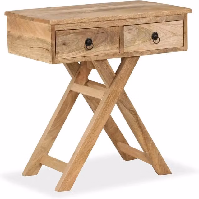 Tavolino da salotto retro in legno di mango marrone vidaXL L: 65 cm, P: 40 cm, H: 76 cm