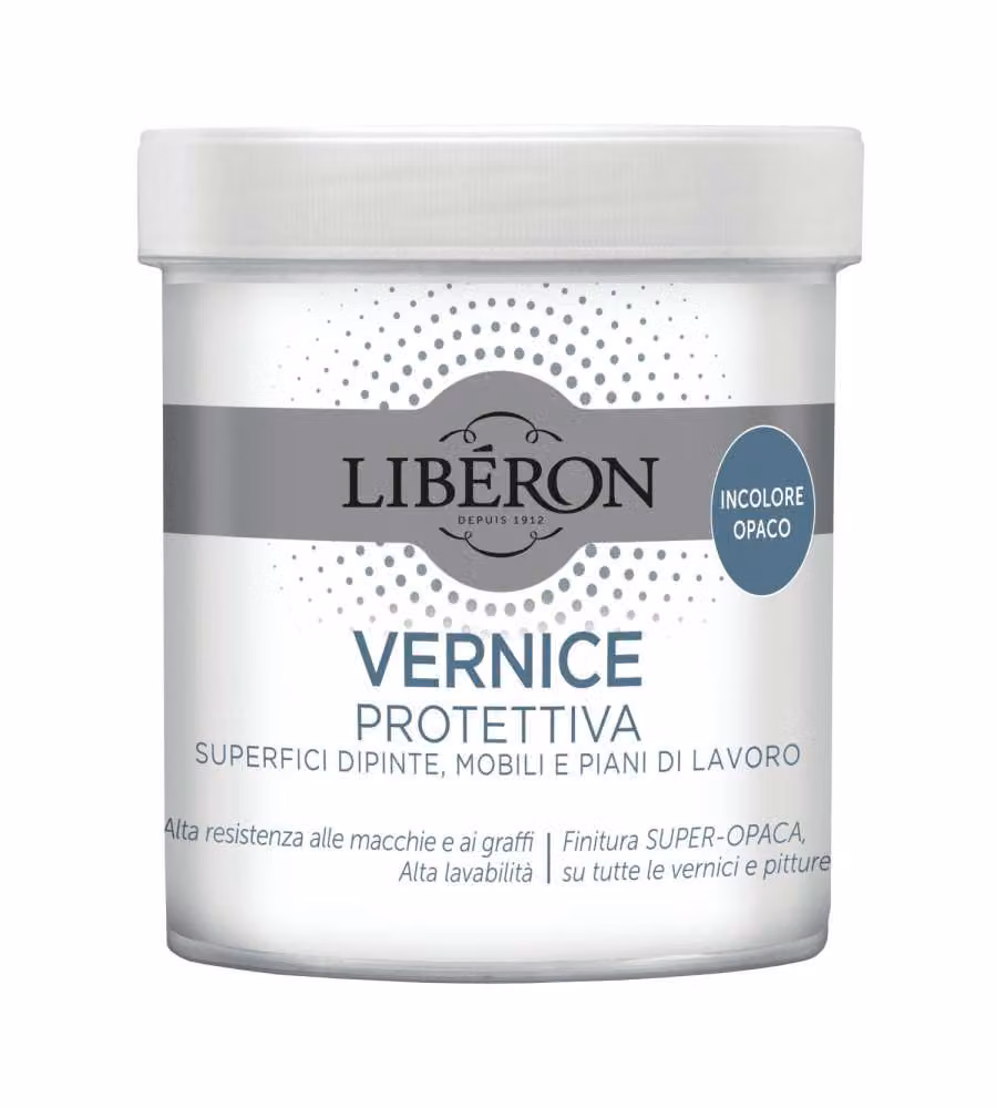 Libéron Vernice Protettiva per Legno Opaca Incolore Alta Resistenza ai Graffi 0,5 l