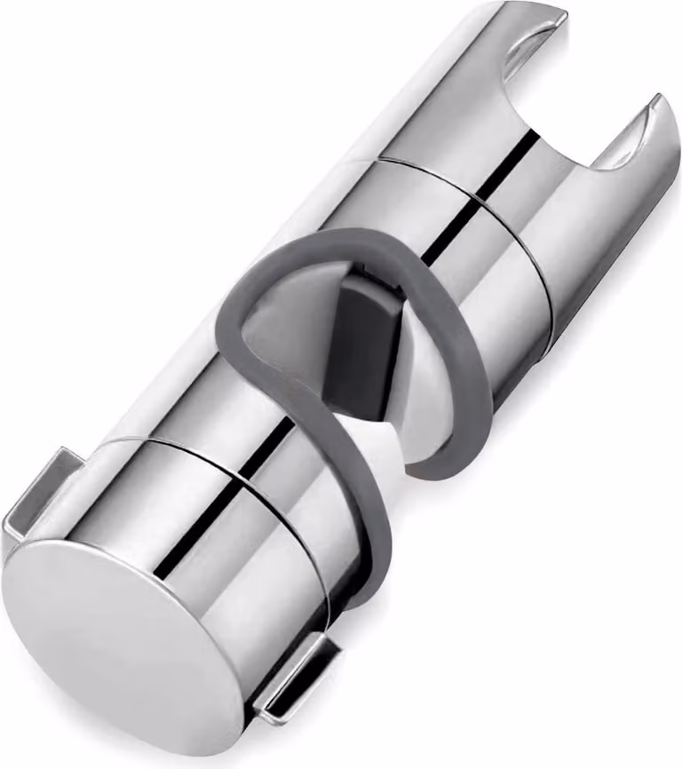 Supporto regolabile per soffione doccia - Universale - 24 mm - Supporto regolabile per soffione doccia in ABS cromato - Ugello orientabile a 360 gradi
