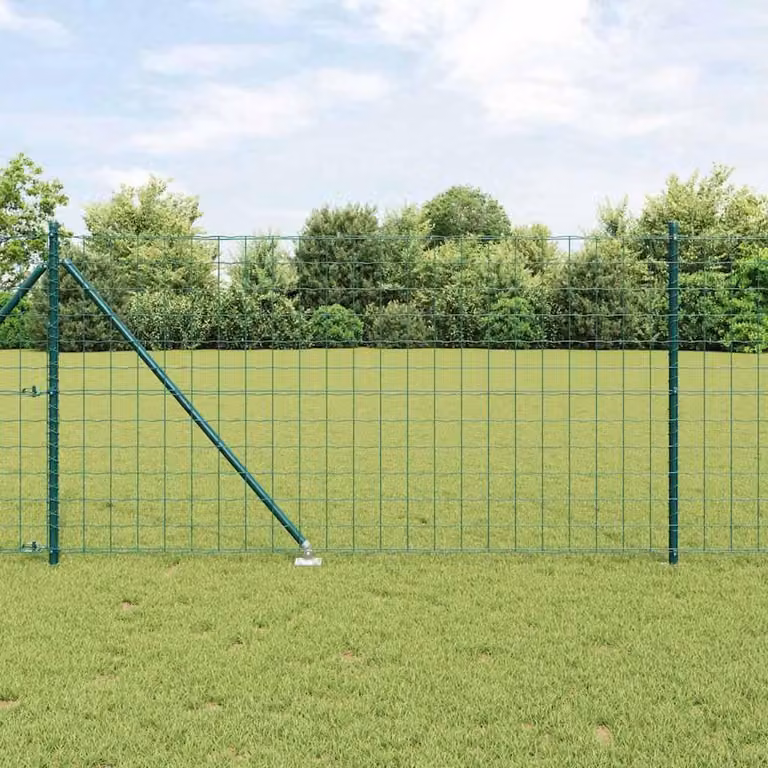 Maison Exclusive - Recinzione con Posto Verde 1 x 10 m Acciaio