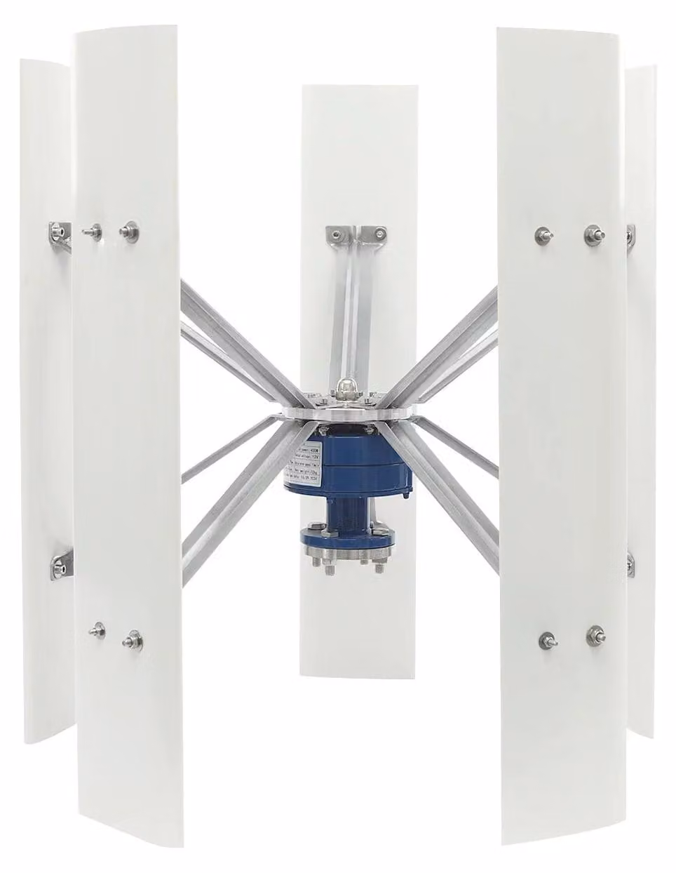 Turbina eolica - Generatore eolico - Turbina eolica - Turbina a asse verticale - Cinque pale - Uscita 12V