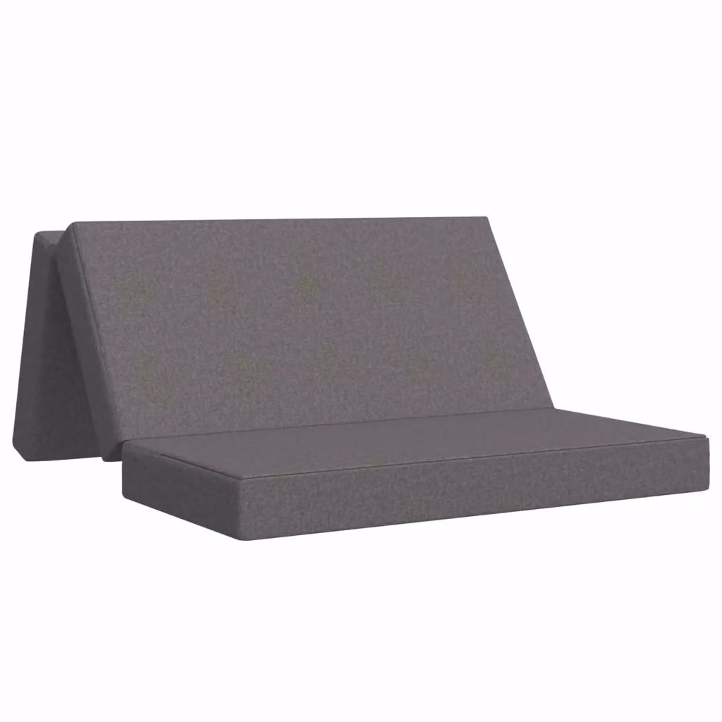 Divano Letto Pieghevole Moderno vidaXL Grigio L: 140 cm, P: 67 cm, H: 45 cm – 2