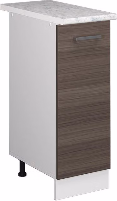 Base universale R-Line Vicco Grigio con anta e piano di lavoro L: 30 cm, H: 81,6 cm, P: 23,6 cm