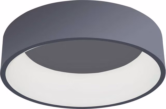 Plafoniera LED Italux Chiara grigia, diametro 45,5 cm, 32W, 3000K luce bianca calda