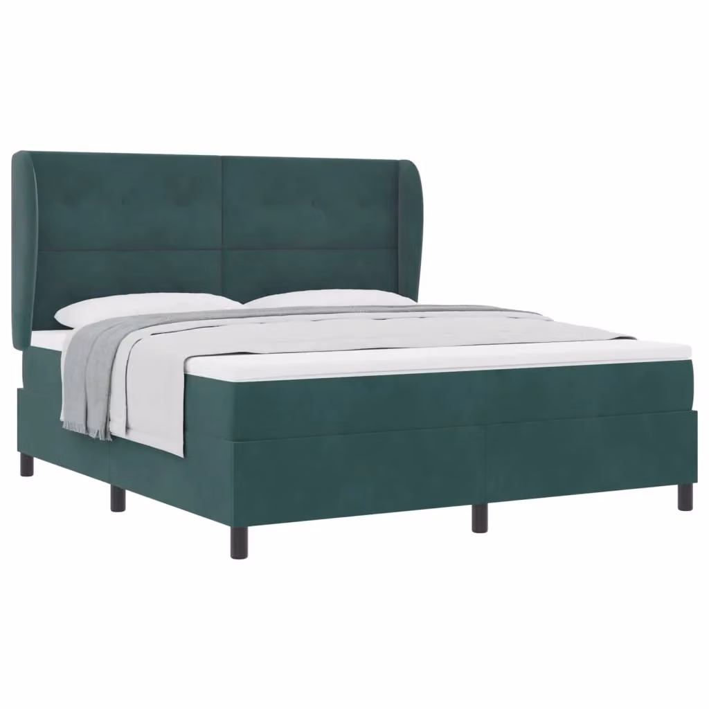 Letto ibrido con testiera in velluto verde vidaXL L: 180 cm, P: 200 cm, H: 203 cm – 2