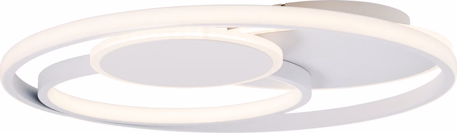 BRILLANTE plafoniera LED Runda | applique moderna | 50cm | bianco opaco | CCT | 50 W | 5200 lm | 3000 - 6500 K