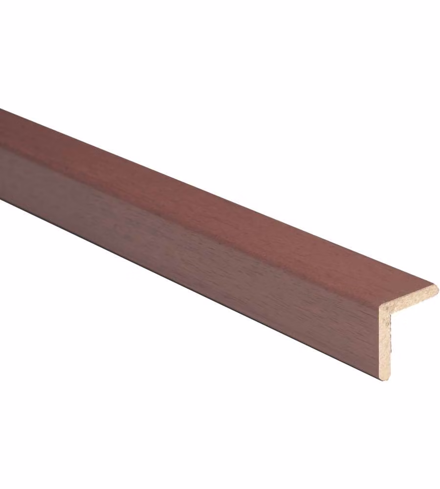 Kimono Paraspigolo Ayous Liscio 20x20 mm - Protezione Muri 3 m Mogano