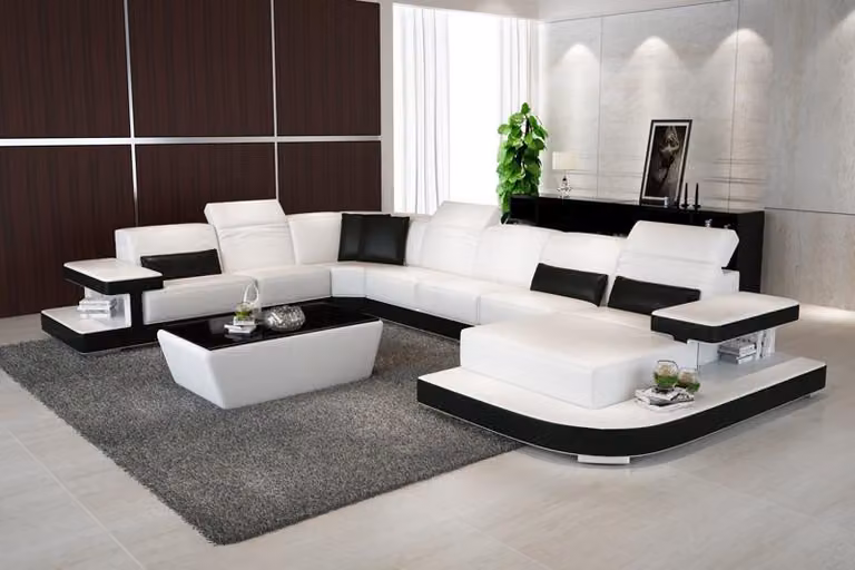 Wohnlandschaft Eckgarnitur Ecksofa Polster Garnitur Sofas Couchen Sofa Couch