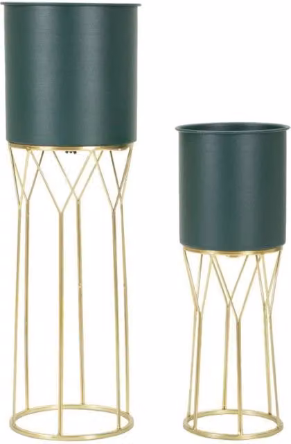 Porta Vasi Grent Stand Set 2 Pz cm ø 23x70-19x50