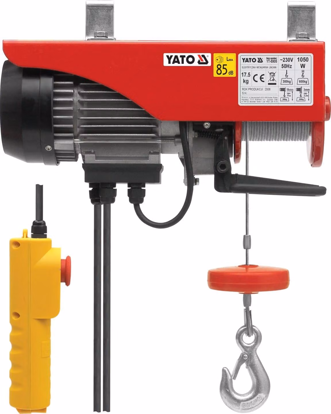 Elevatore elettrico a fune 1050W 300/600kg