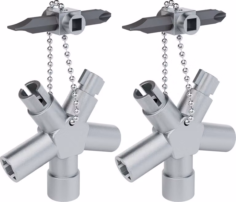 ABSINA 2x chiave universale con 7 profili - Daimler Benz chiave triangolare chiave quadra chiave universale