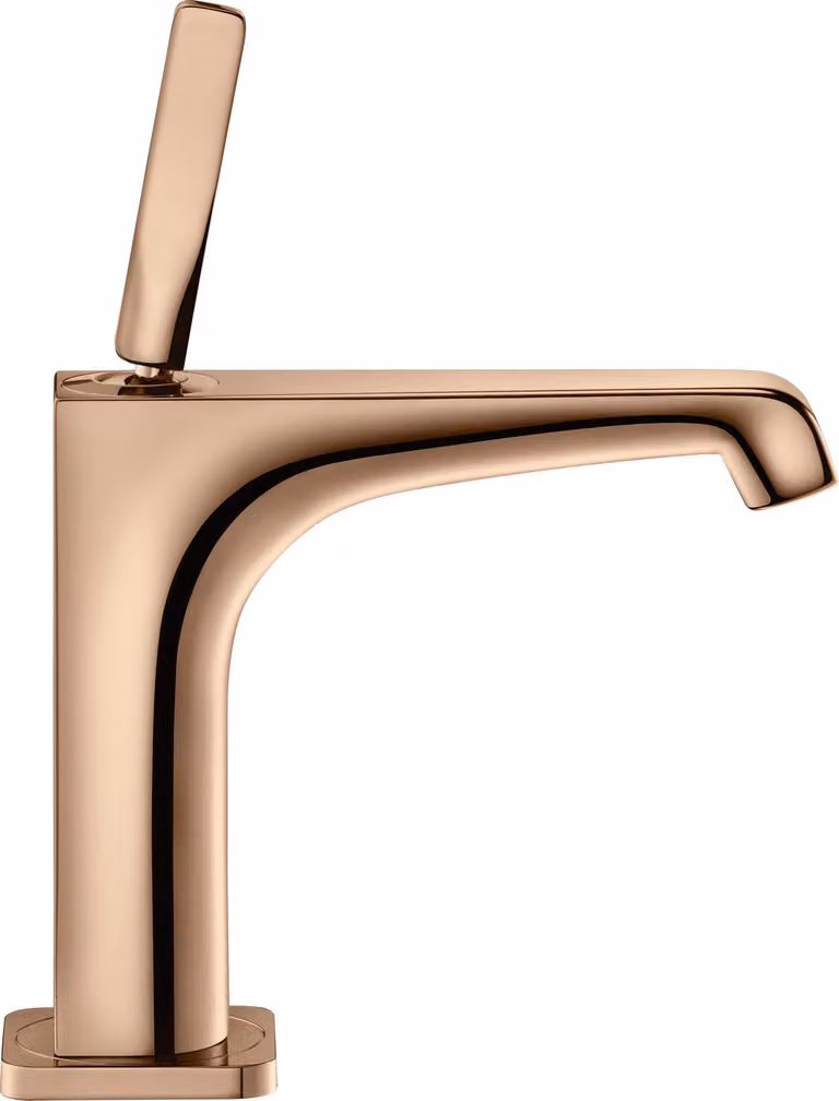 hansgrohe AXOR Citterio E mitigeur monocommande de lavabo 125 avec vidage escamotable, 36100300, 36100300