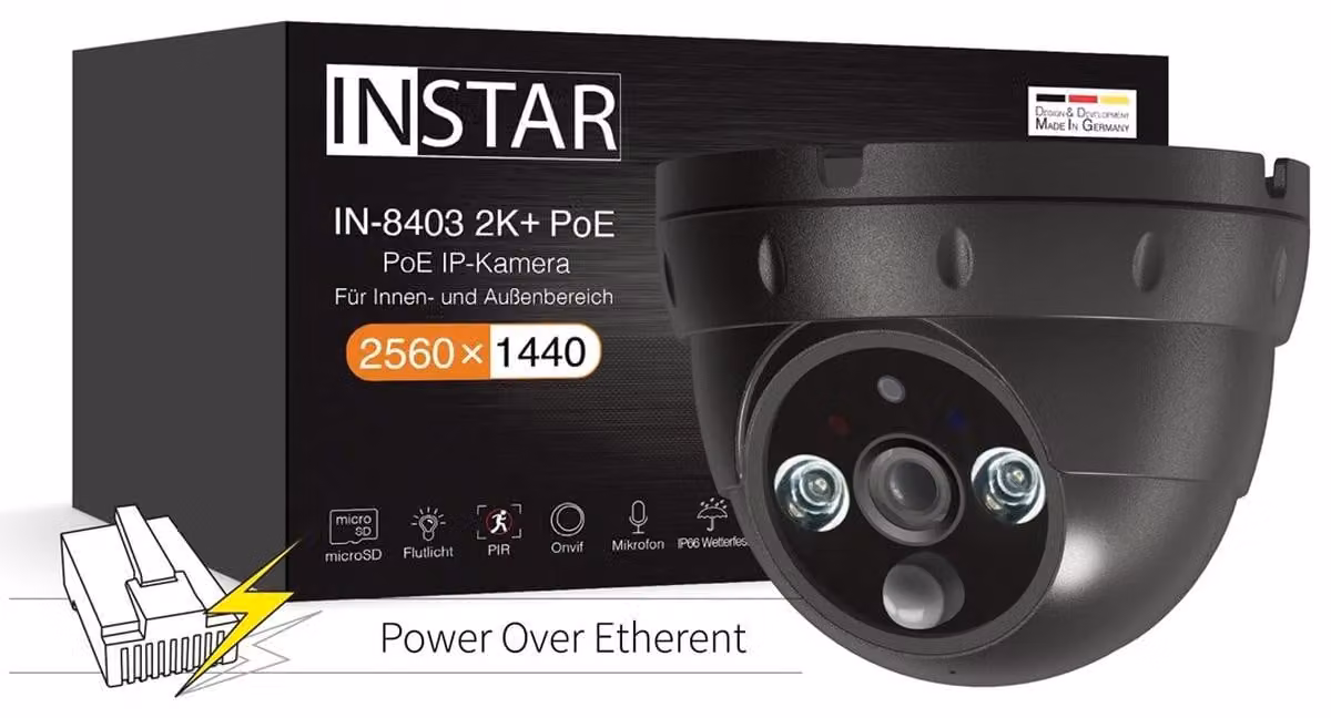 INSTAR IN-8403 2K+ POE sw 14081 LAN IP Überwachungskamera 2560 x 1440 Pixel (14081)