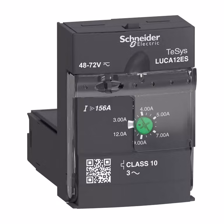 Unità di controllo standard Schneider Electric LUCA, Classe 10, 3-12 A, 48-72 V CC/CA LUCA12ES