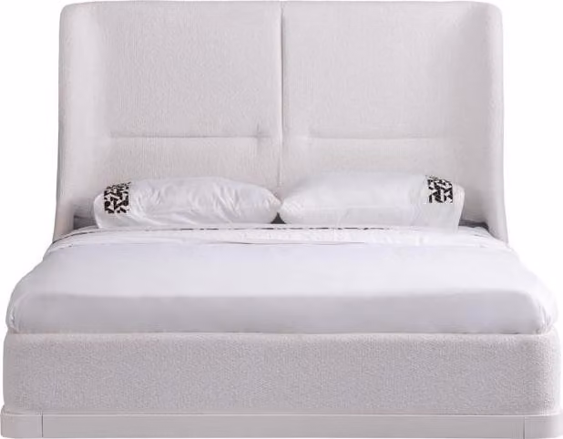 Schlafzimmerbett Polsterbett Bett Bettrahmen Doppelbett Holzbett Weiß