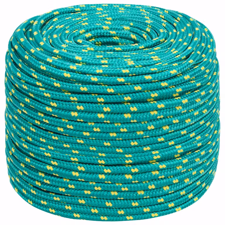 vidaXL Corda multiuso in plastica verde da 50 m con diametro di 10 mm