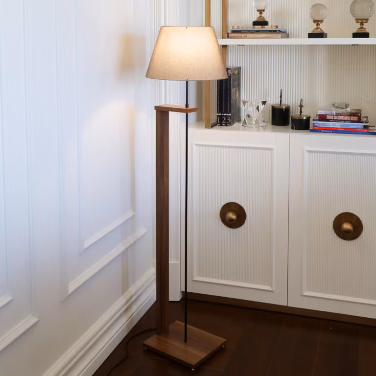 Opviq, AYD- AYDAXL, Beige, Lampade da terra, 21 x 38 cm, 100% legno