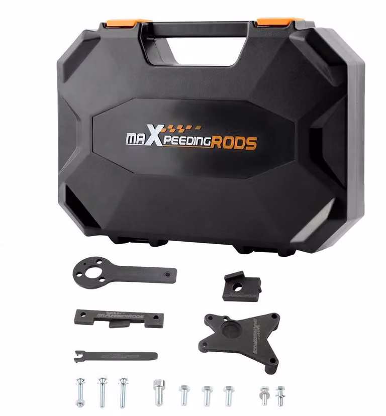 Set di strumenti per la regolazione della fasatura del motore - strumento di bloccaggio - per Fiat 500, Ford Ka, Lancia - motori a benzina 1.2 8V, 1.4 16V VVT - versione aggiornata