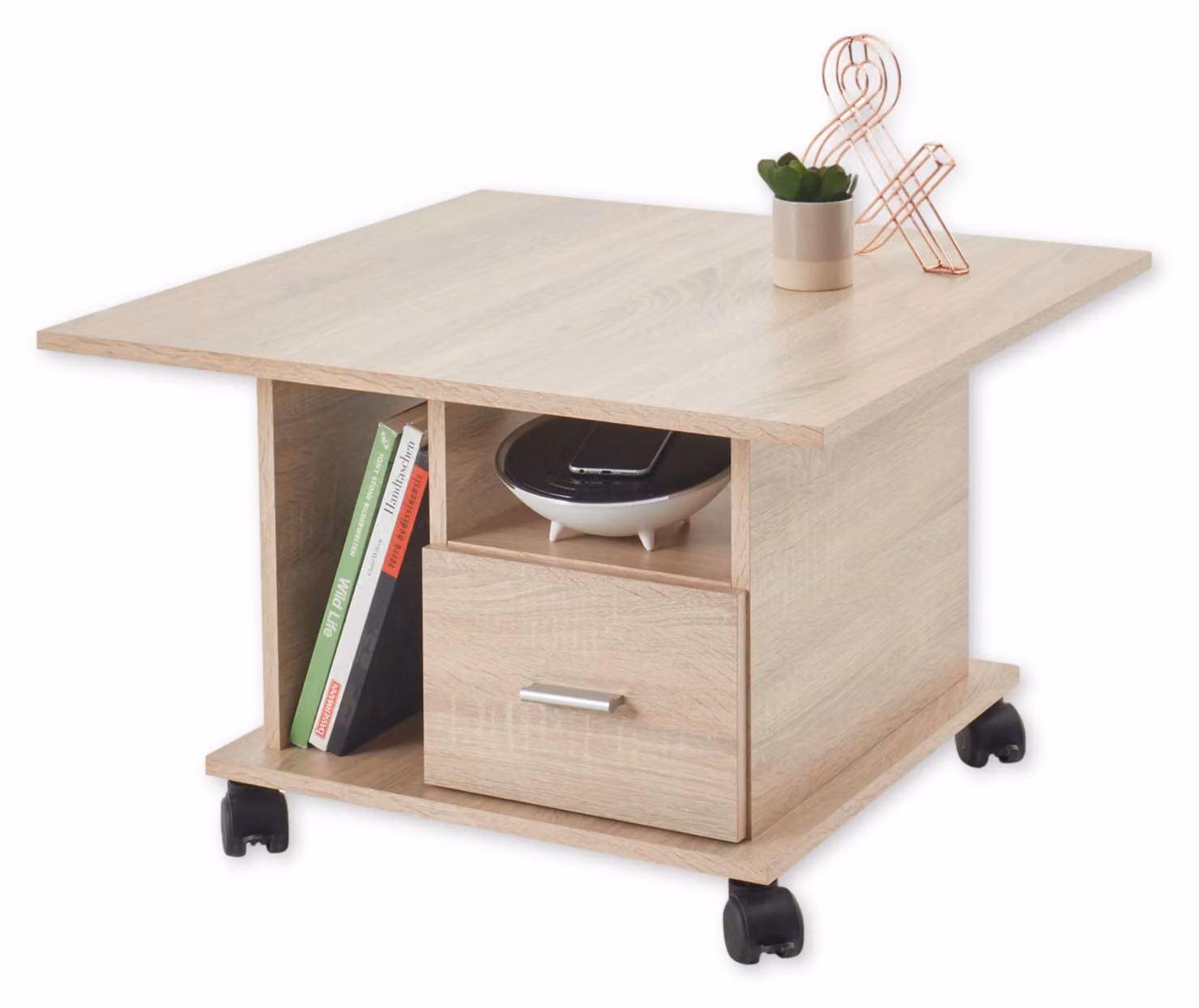 Tavolino >Activo 1< in rovere Sonoma - 70x45x70 cm (LxAxP)