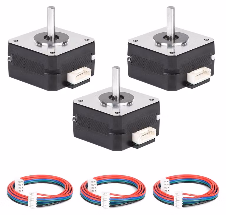 Motore passo-passo Nema 17, 3 pezzi, dimensioni 42 x 23 mm, 3,6 V/1 A
