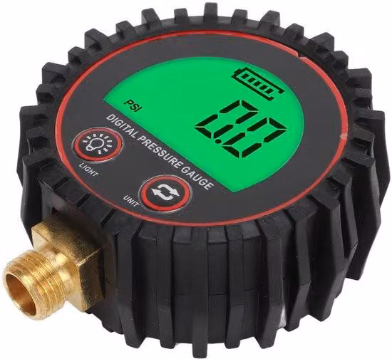 Misuratore digitale di tensione della batteria con 4 modalità di funzionamento, misurazioni precise, ampio display e range di misurazione da 3 a 255 PSI