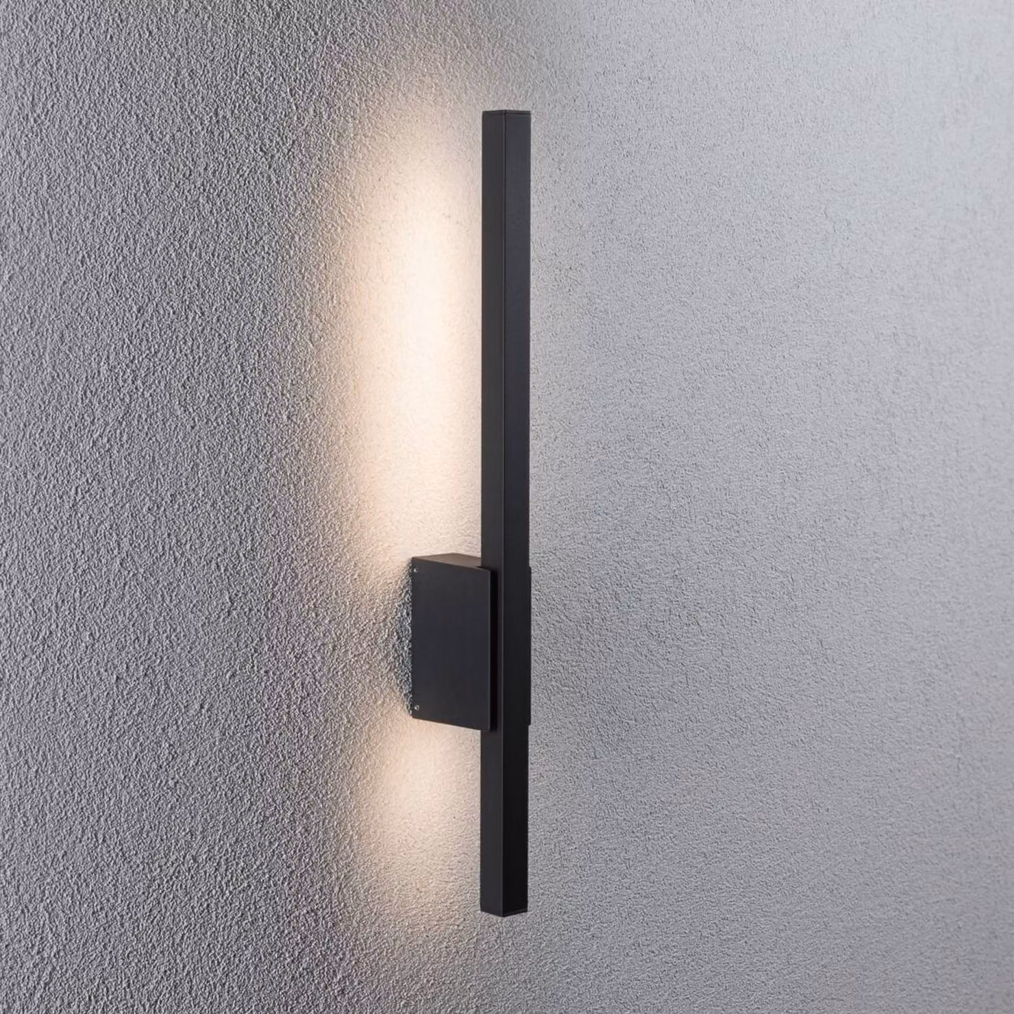Paulmann Applique da esterni a LED Stan, Nero, Alluminio, Moderno, Applique LED da esterni