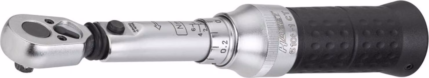 Chiave dinamometrica Hazet 6106-1CT - Nm min-max: 1–6 Nm - Tolleranza: 4% - Attacco quadrato | 6106-1CT