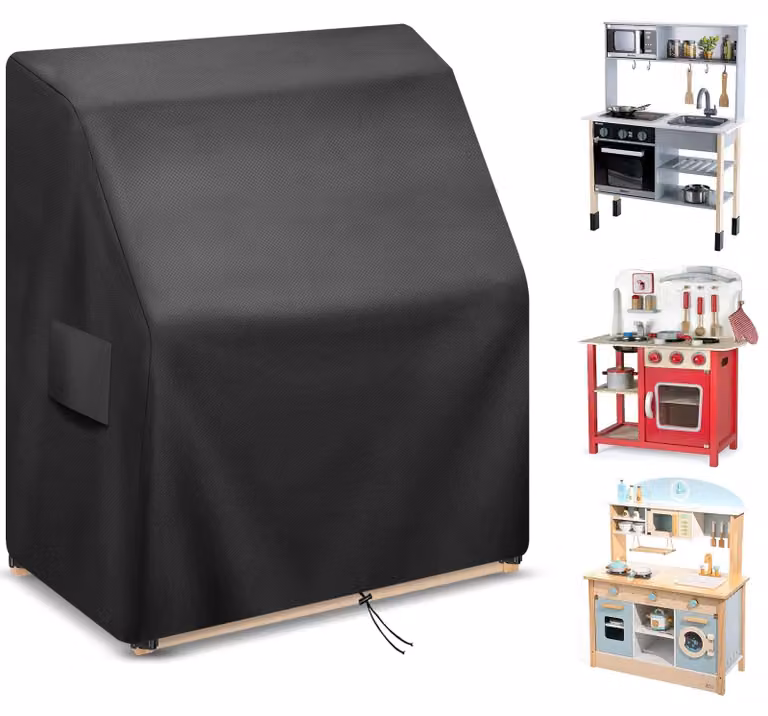 SolidKeus - Protezione impermeabile per cucine giocattolo per bambini, dimensioni 90 x 50 x 100 cm