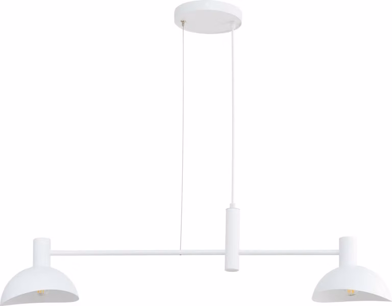 Lampada a sospensione decorativa moderna doppia bianca per soggiorno Artis 2xE14 40W Sigma Lighting