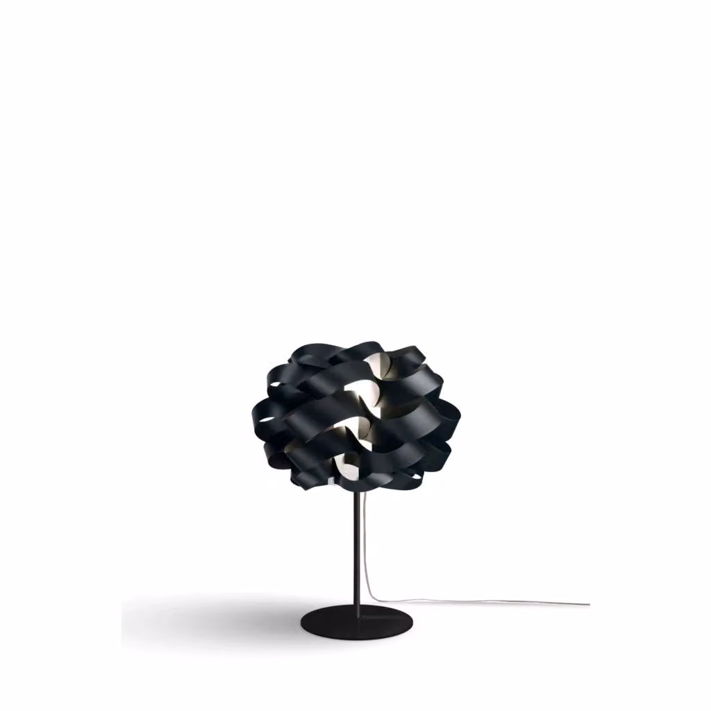 Lampada da scrivania moderna Cloud Polilux Linea Zero in metallo e plastica nera con attacco E14 – 2