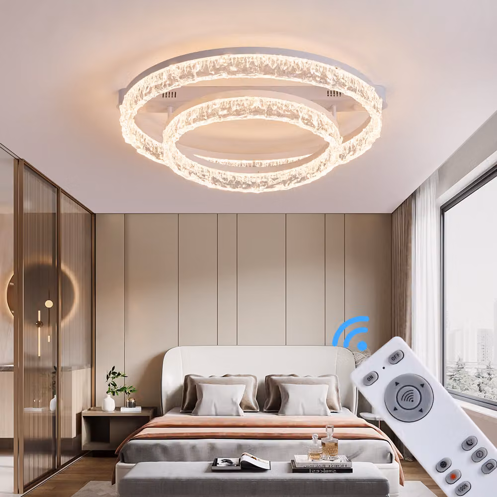 Plafoniera LED telecomando/app mobile colore della luce regolabile, LED integrato, bianco caldo o freddo TY1303-40x60 bianco