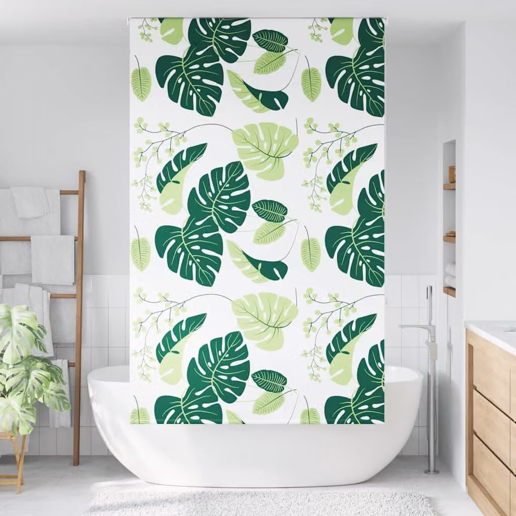 vidaXL Tenda a Rullo Doccia 140x240 cm Larghezza Tessuto 136 cm
