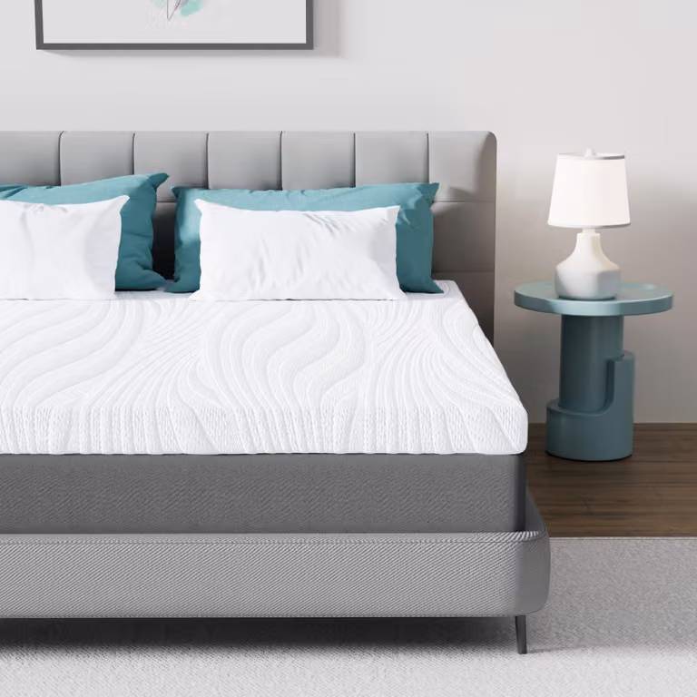 Topper per materasso 90x200 cm, 2-in-1, in memory foam, 5 cm
