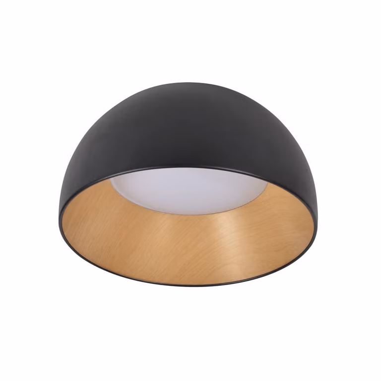 Lampada da soffitto rotonda a LED LIGURIA - 18 W, 4000 K (bianco diurno), 35 cm, marrone / nero