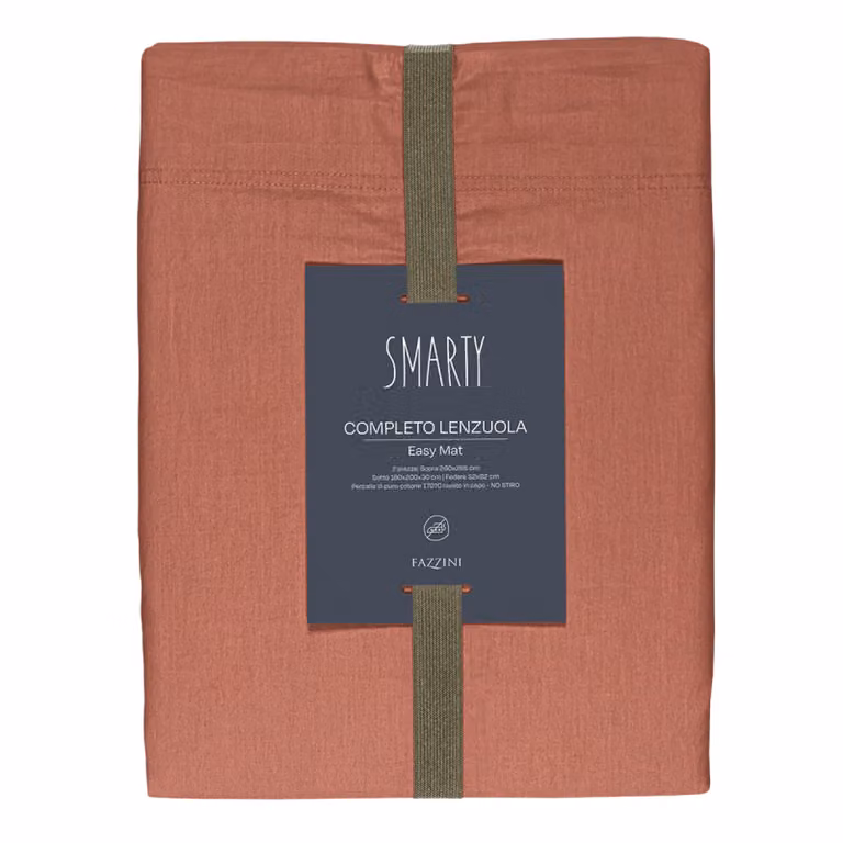 EASY MAT Completo letto - Taglia: 1 piazza,Colore: EASY MAT - MATTONE