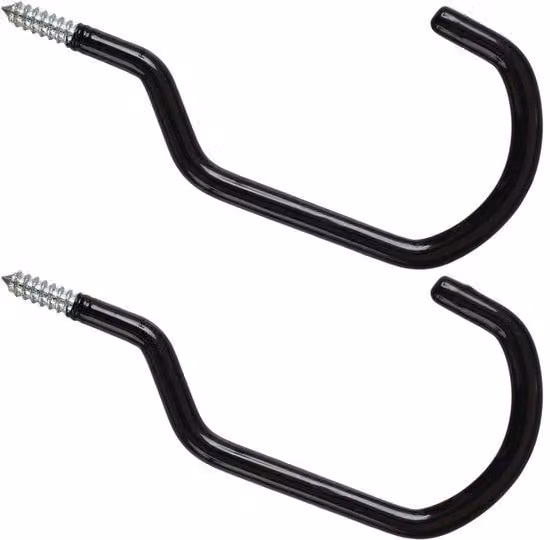 Set di ganci per mountain bike da 8 pollici, per carichi pesanti, confezione da 2, per garage