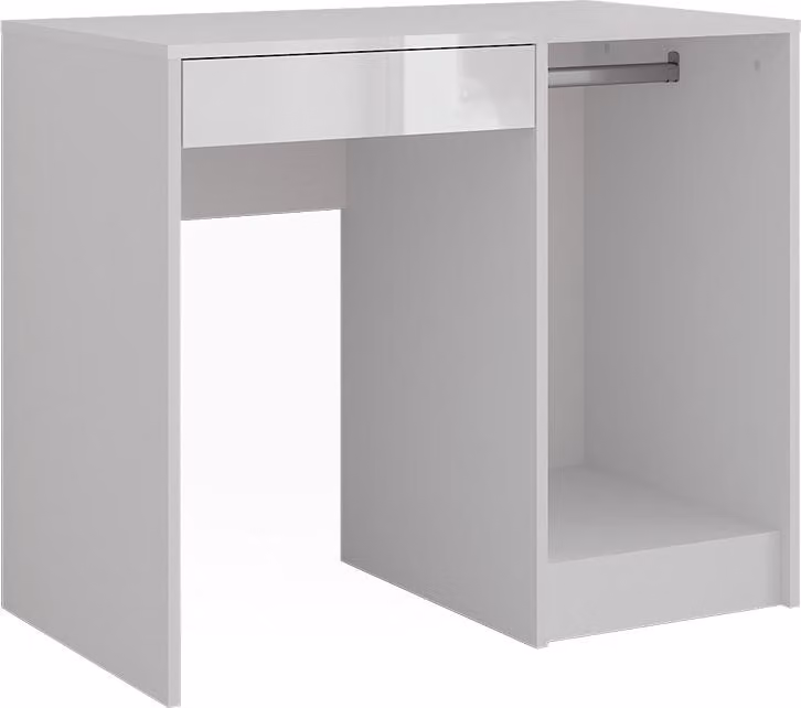 Tavolo da toeletta Vicco Sherry Bianco/Bianco lucido 89.8 cm senza specchio, Model 57695